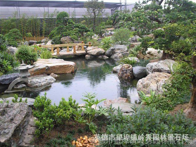 【岭秀石场供应青灰色河冲石 用于溪流驳岸假山景观】批发